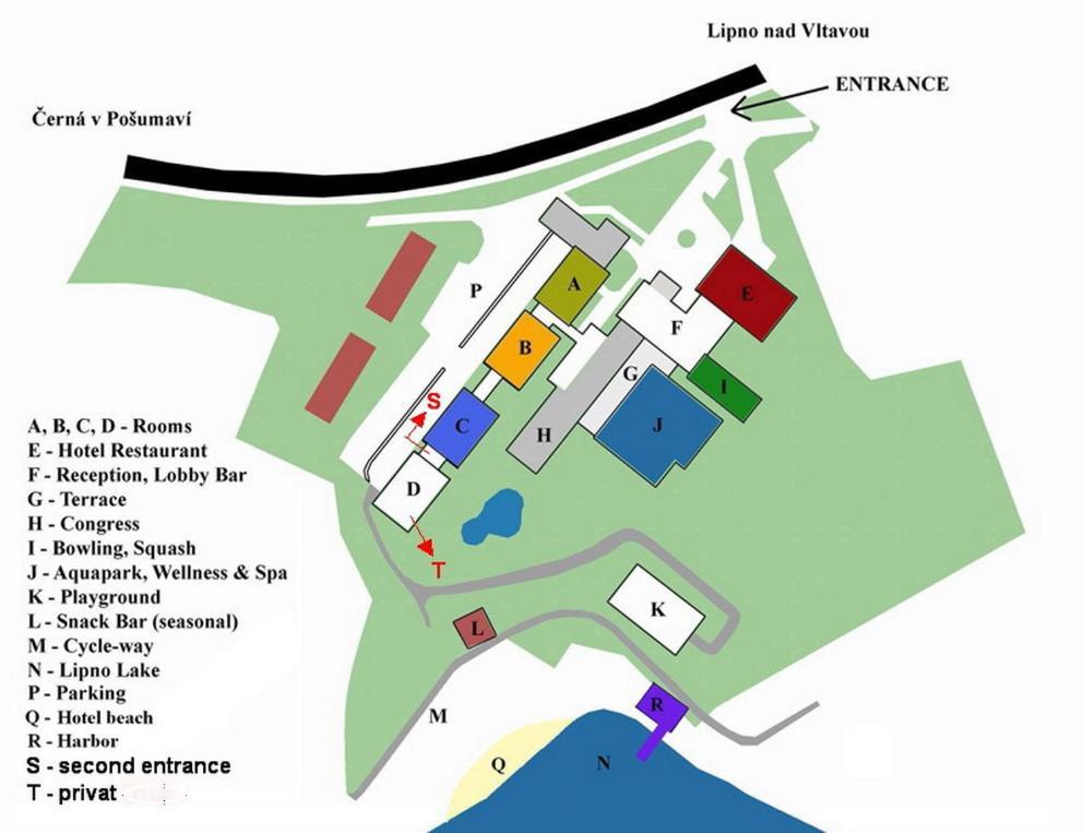 Lipno Wellness - Frymburk C104 Privat Family Room Exteriör bild